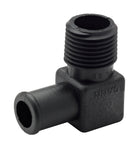 Vinkel 5/8" x 1/2" NPT, plast