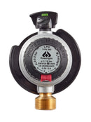 Mellemtryksregulator for flasker med click-on ventil